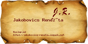 Jakobovics Renáta névjegykártya